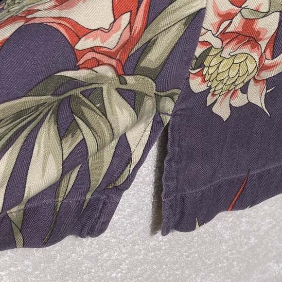 Tommy Bahama Silk Tropical Hawaiian Button Front Shirt - Picture 14 of 16